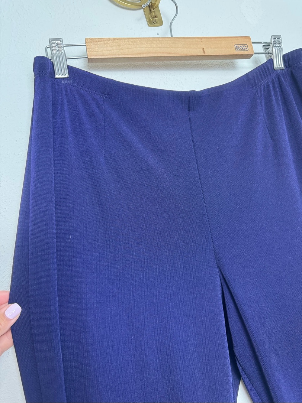 CHICOS Easywear Gorgeous Deep Indigo Purple Pants - Picture 8 of 8
